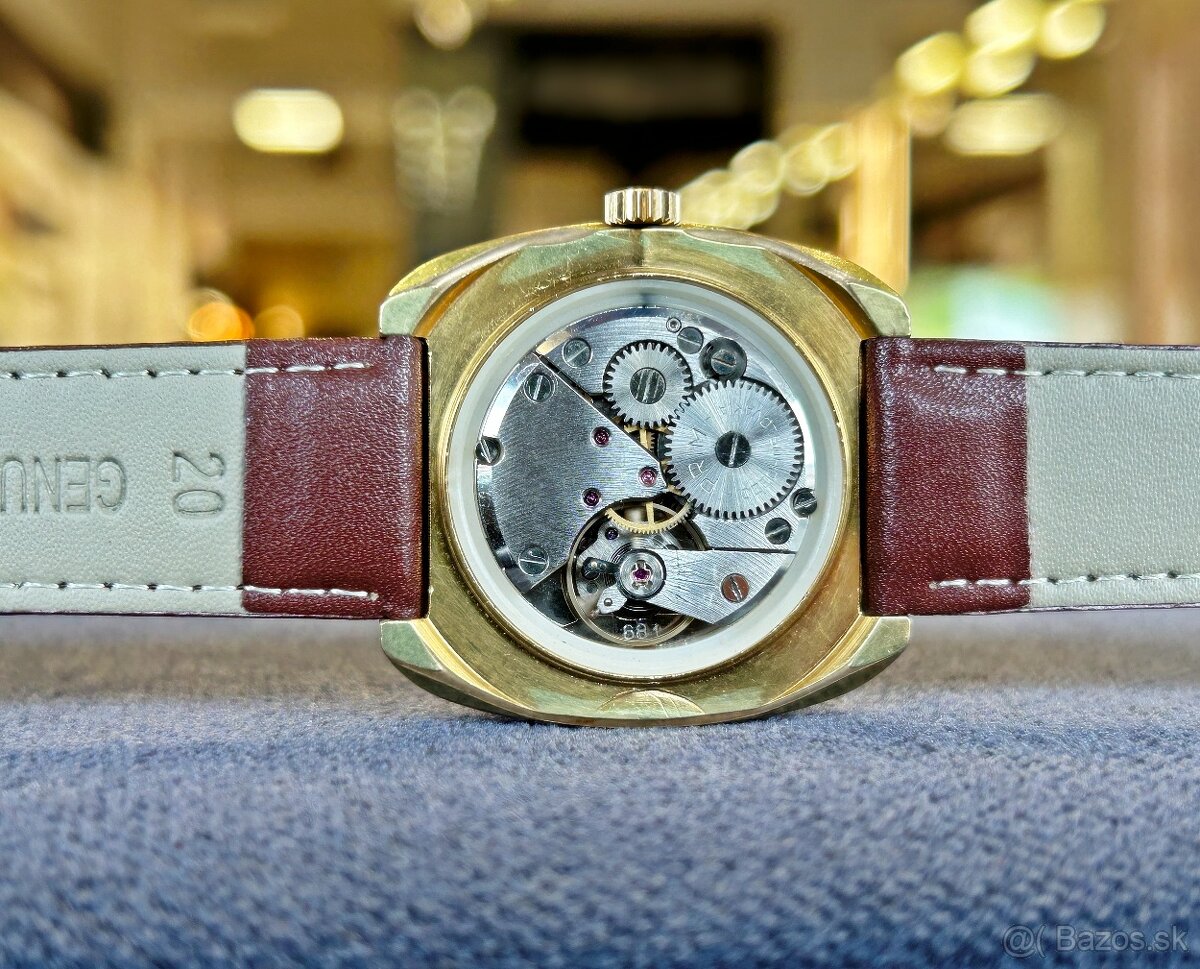 Československé mechanické vintage retro hodinky PRIM Masívne - 6