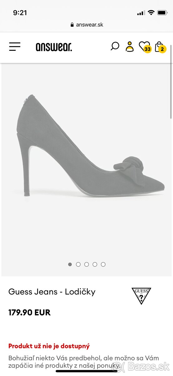 Lodičky Guess s mašľou 40 (39) - 6