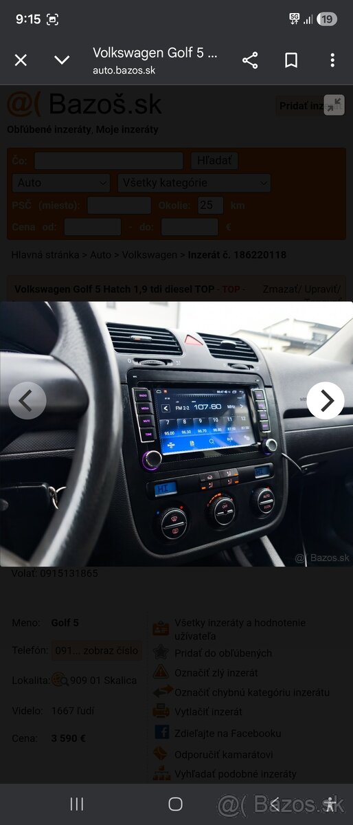 Volkswagen Golf 5 1.9 tdi.77kw - 6