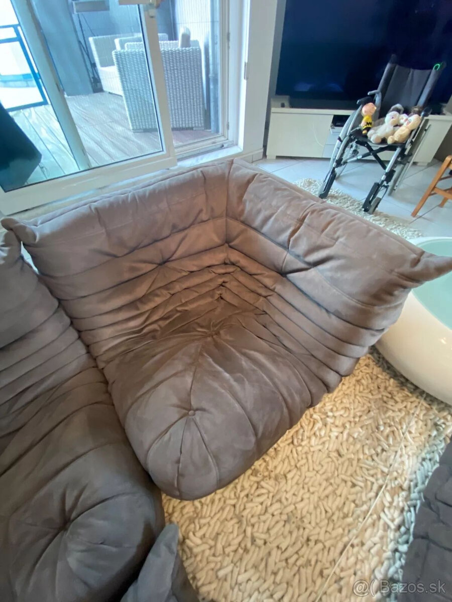 Sedacia súprava Ligne Roset TOGO, 6-dielna Alcantara výplet - 6