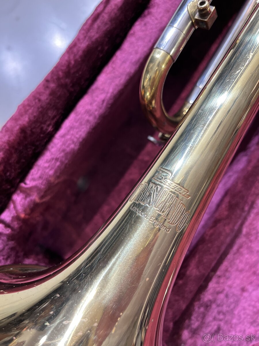Trúbka Bb London England, čistá, klapky idú ľahučko - 6