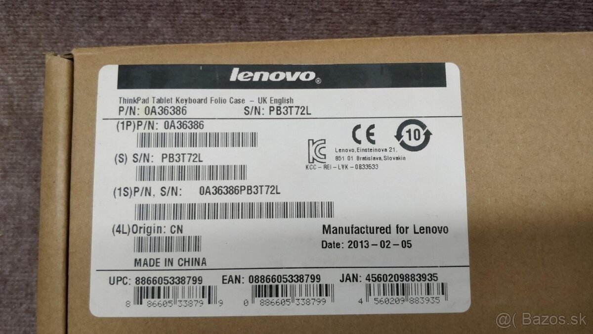 LENOVO ThinkPad Tab 2 Bluetooth klávesnica - 6