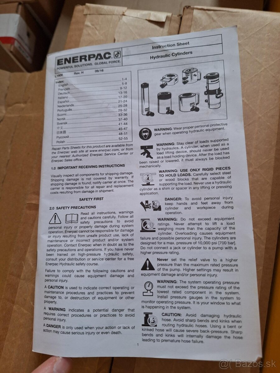 Sada na ohýbanie hadíc aa rúr Enerpac - 6