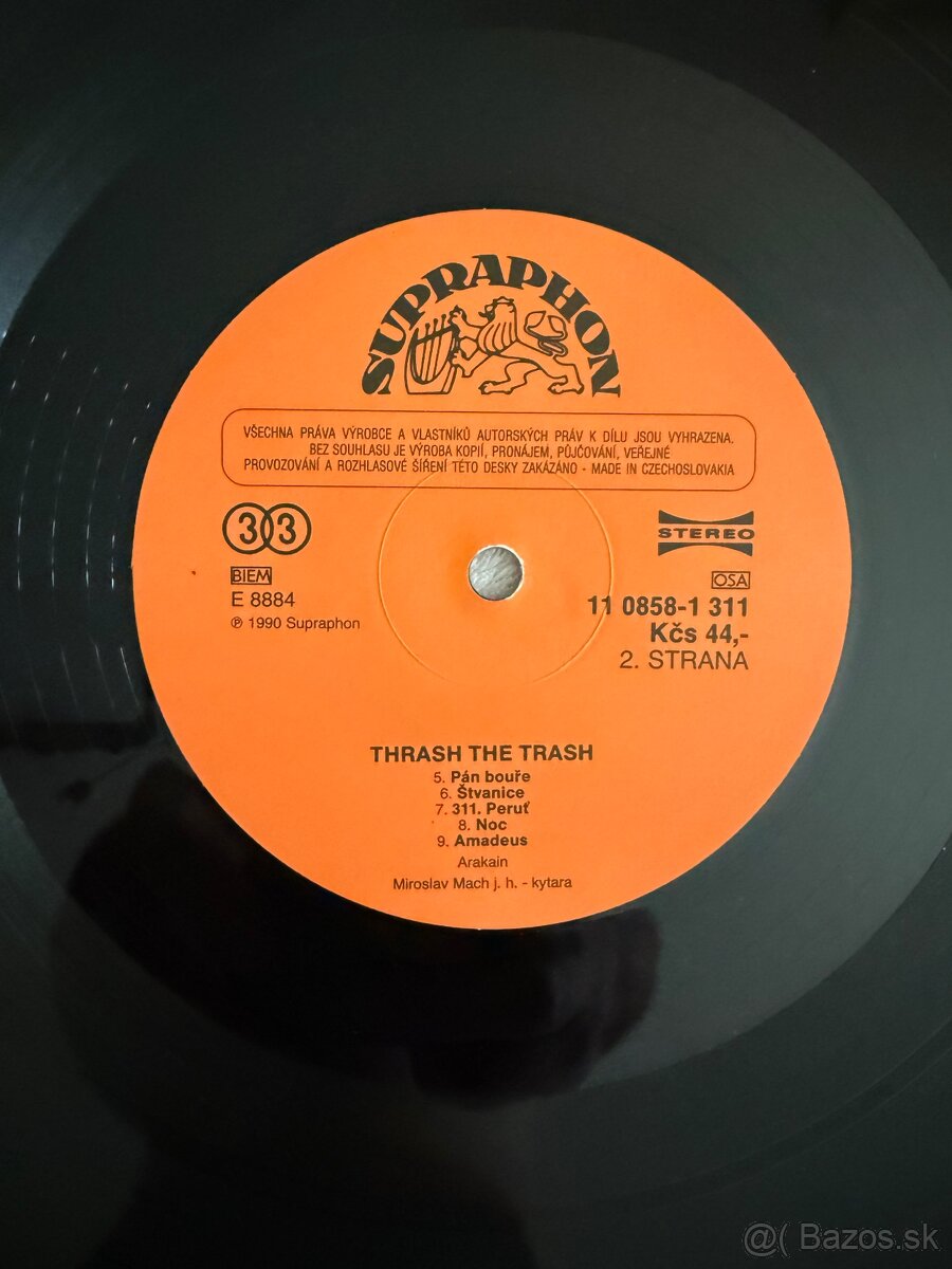 ARAKAIN – Thrash The Trash LP / 1. vydanie SUPRAPHON / - 6