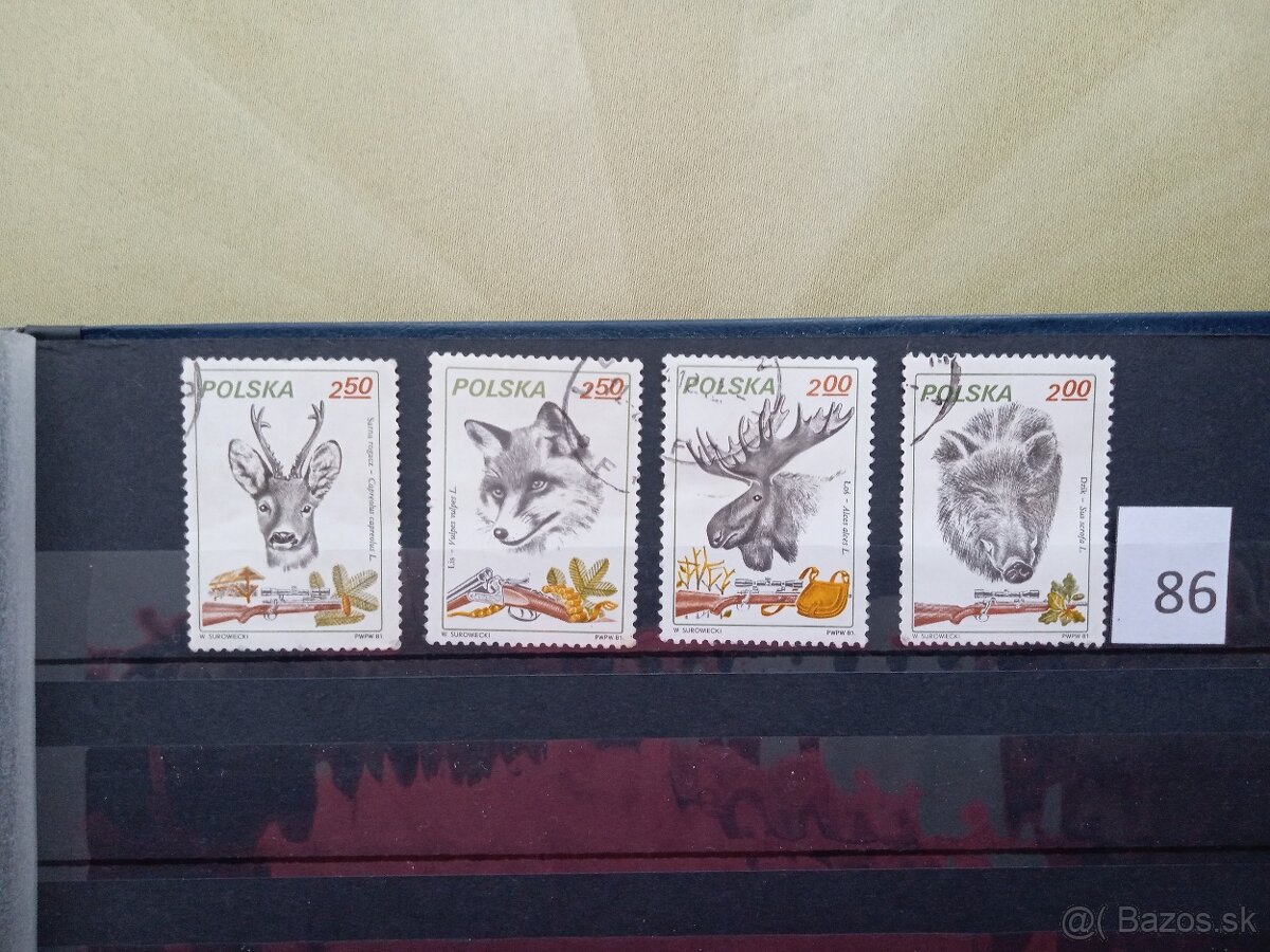 Poštové známky č.428 - FAUNA SVETA V. - 19 sérií - 6