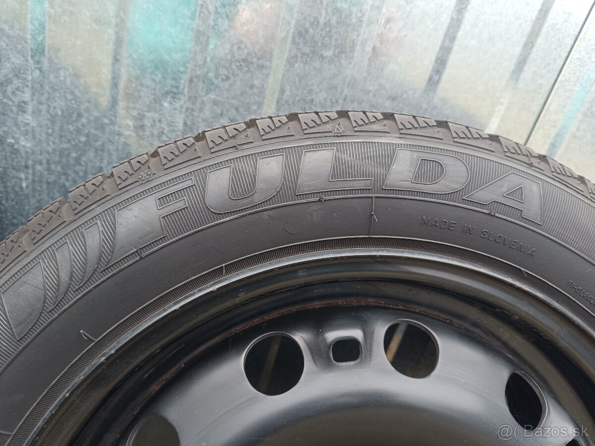 Plechové disky 5x100 R15 + zimné pneumatiky 185/55 R15 - 6