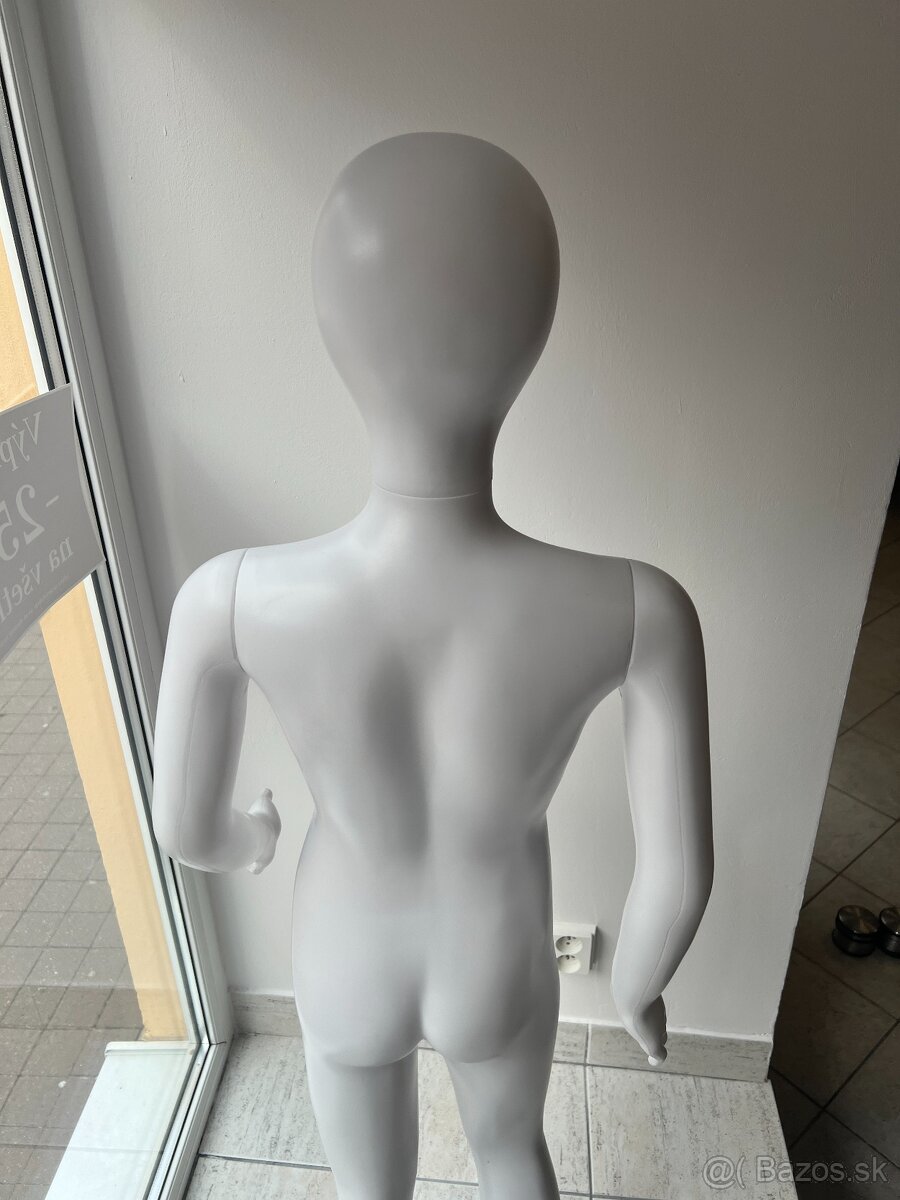 Detská figurína biela - dievča 140 cm - 6