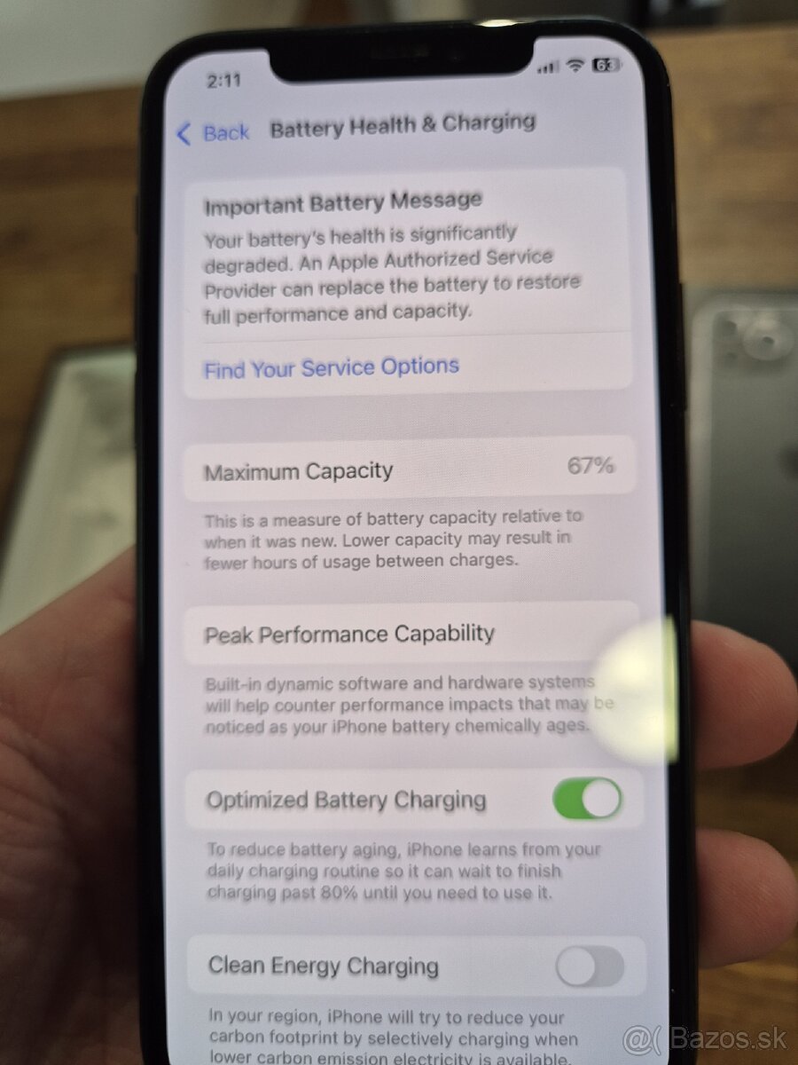 Predám iPhone Space Grey 11 Pro 256 - 6