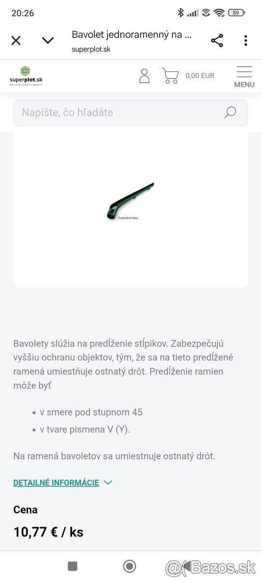 PREDAM BAVOLET JEDNORAMENNY - 6