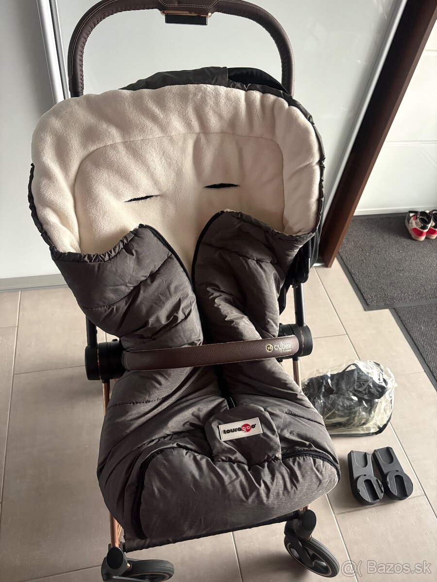 Predám kočík Cybex Mios Rosegold Deep black - 6