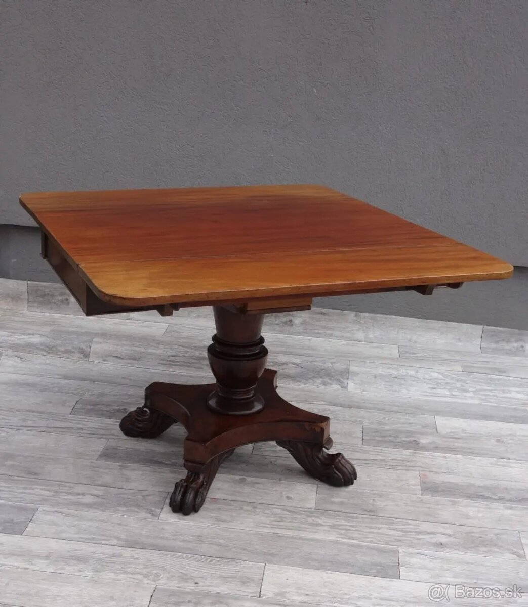 Stôl starožitný – rozkladací. - 6