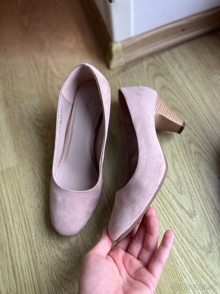 lodičky - krémové a čierne č. 38 - 6