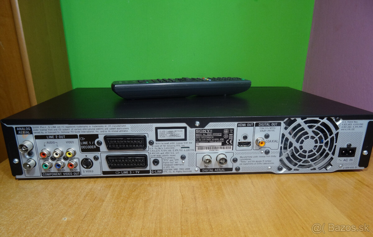 ⚡ DVD rekordér SONY RDR-HXD870 - 160 GB HDD, HDMI, USB ⚡ - 6