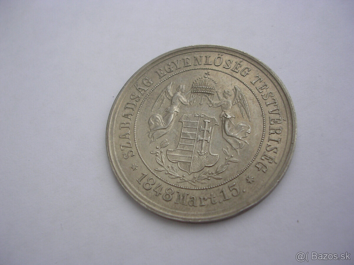 Strieborná a bronzová medaila 1874 ARAD - 6