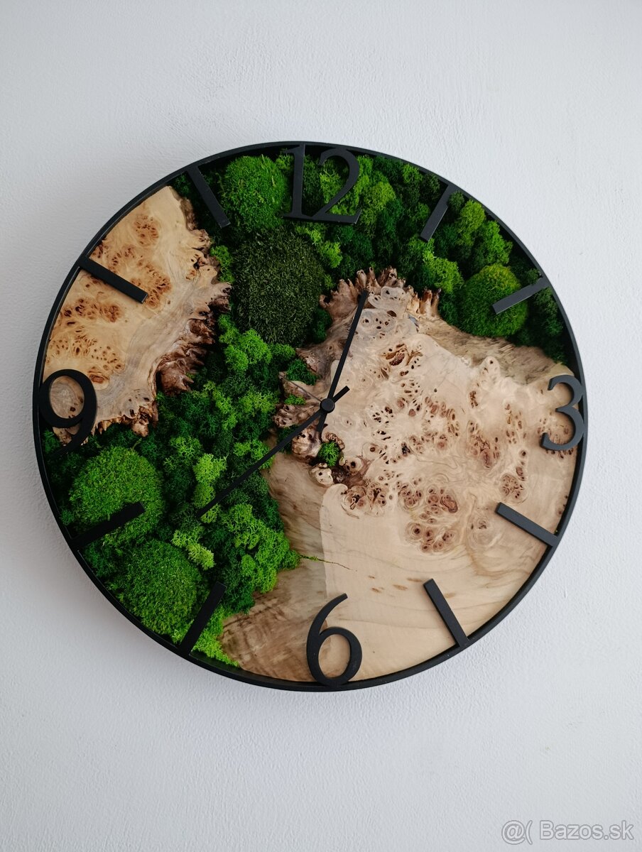 Machové hodiny s Očkovým topoľom - 6
