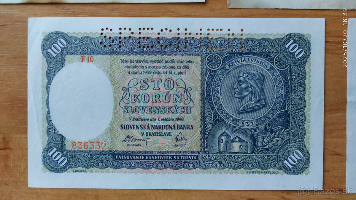 Slovenský štát 100 Ks - 6