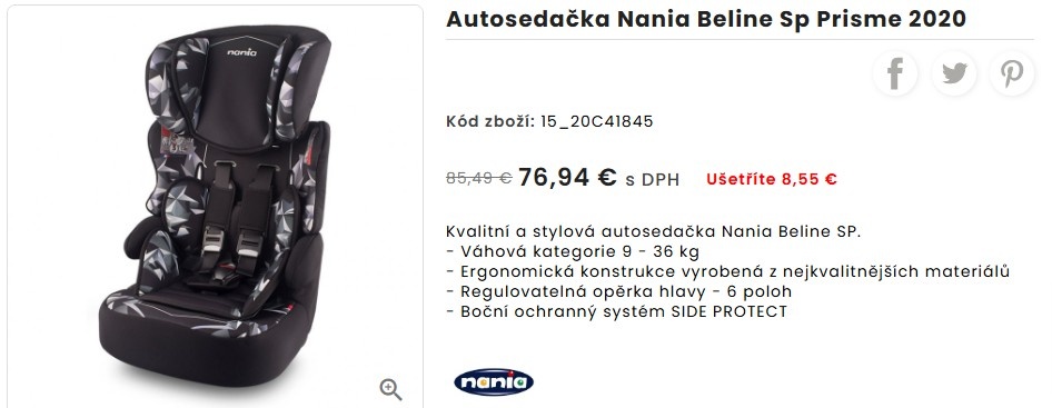 Autosedačka Nania Beline Sp Prisme 2020 - 6