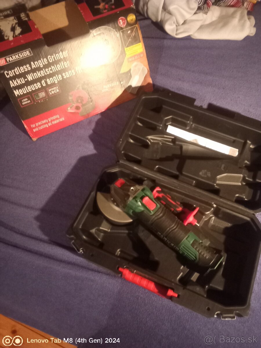 Predám aku uhlovú brúsku flexa parkside nova - 6