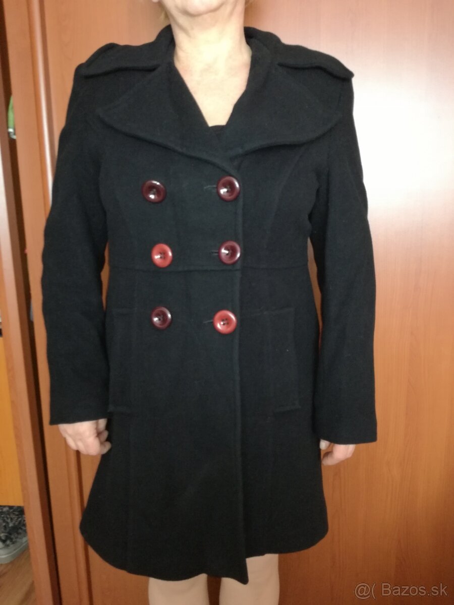 Dámsky vlnený kabát veľ.42 - 6