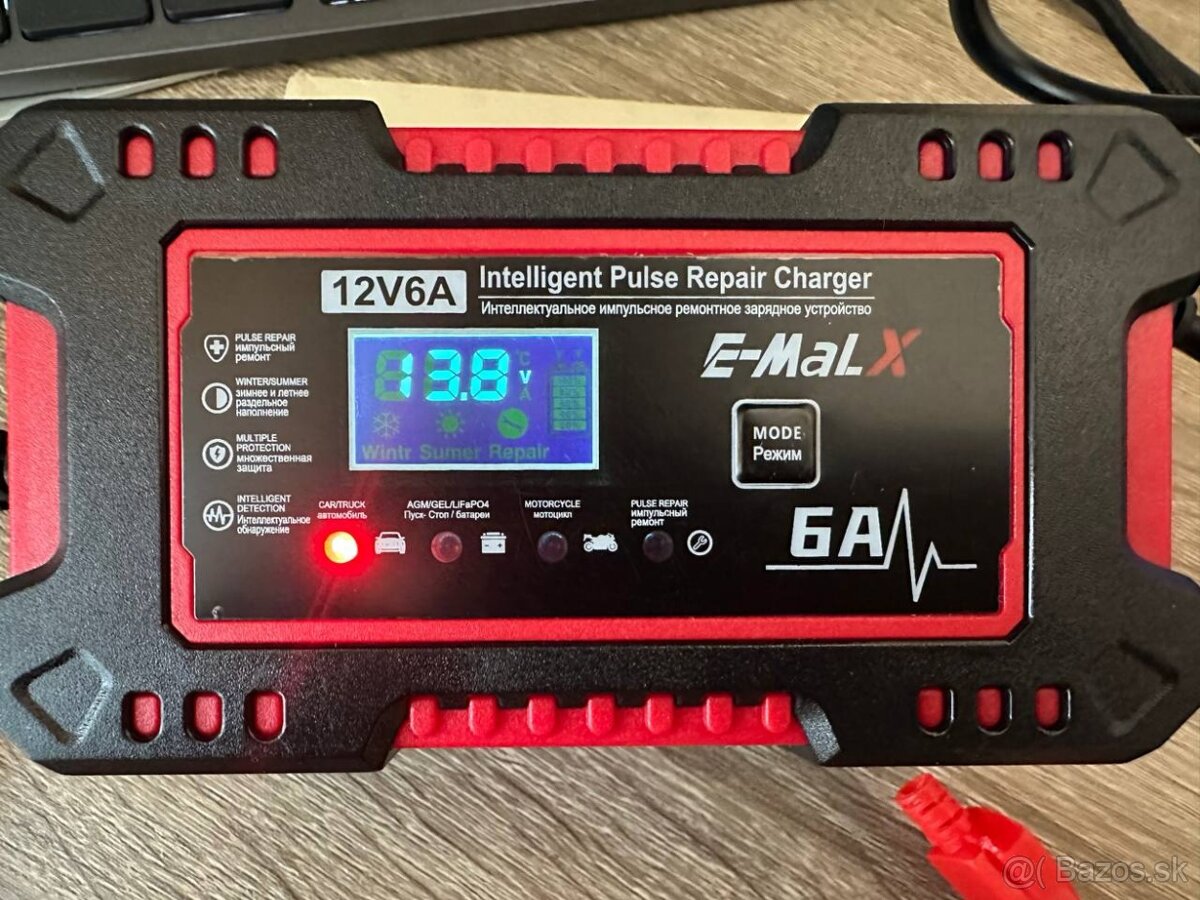 Nabíjačka na autobatérie 6A 12V - Nová - 6