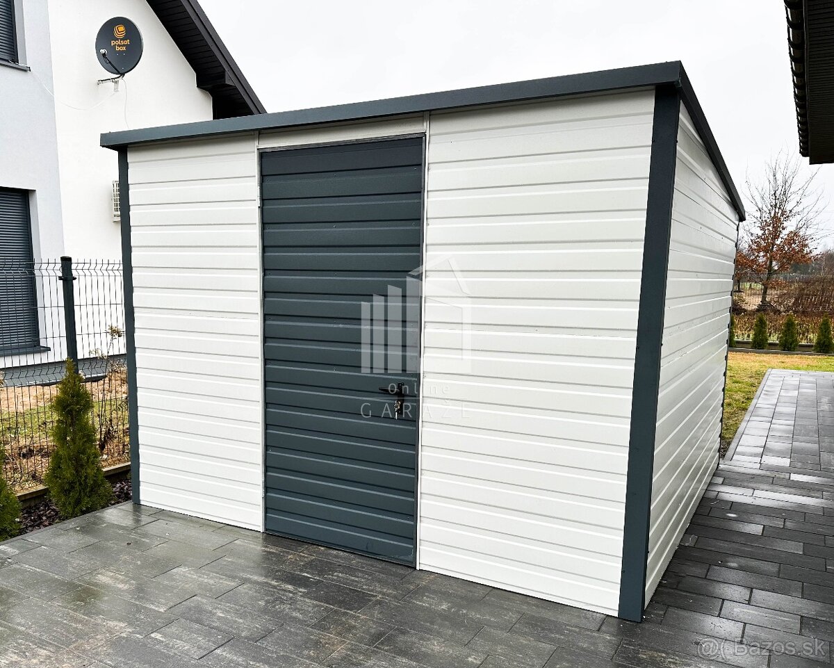 Záhradný domček s prístreškom - 6