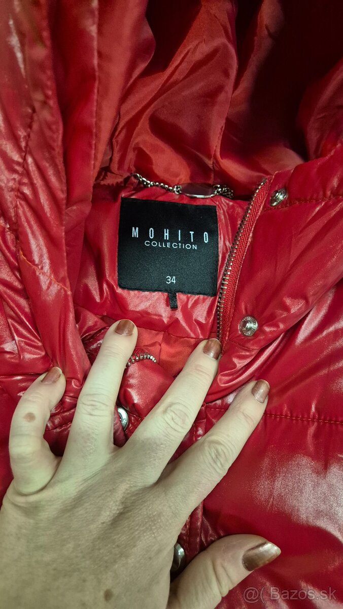 Červená zimná bunda Mohito - 6