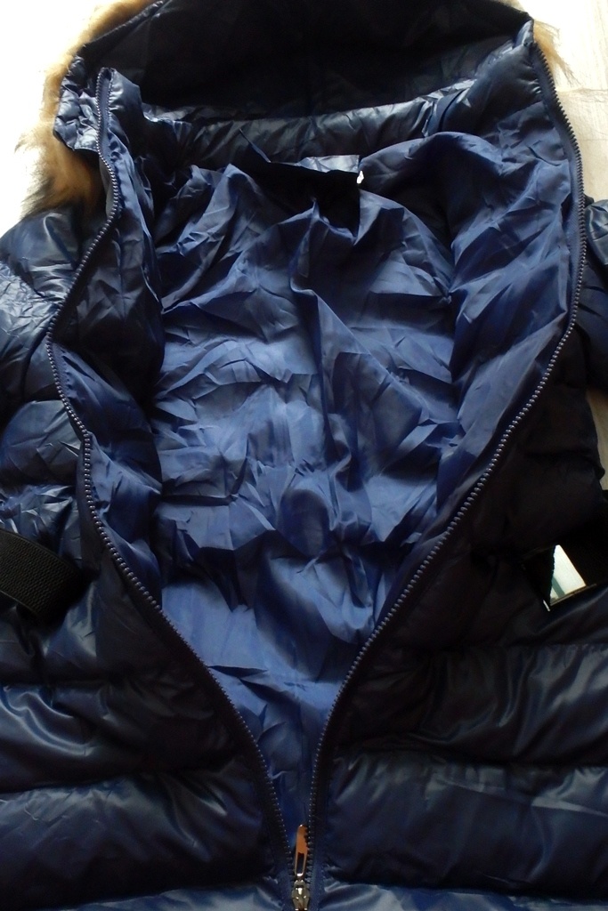 Tmavo modrá dlhá vetrovka - 6