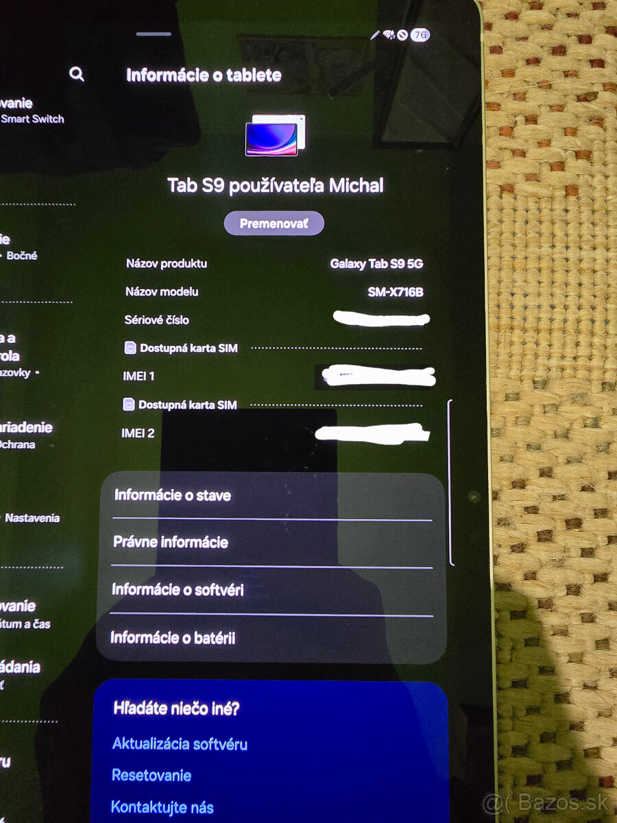 Samsung Galaxy Tab S9 12GB/256GB WIFI + 5G - 6