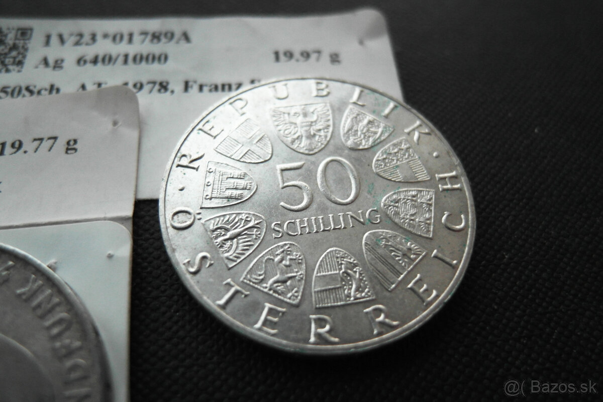 Staré mince 2kusy striebro - 6