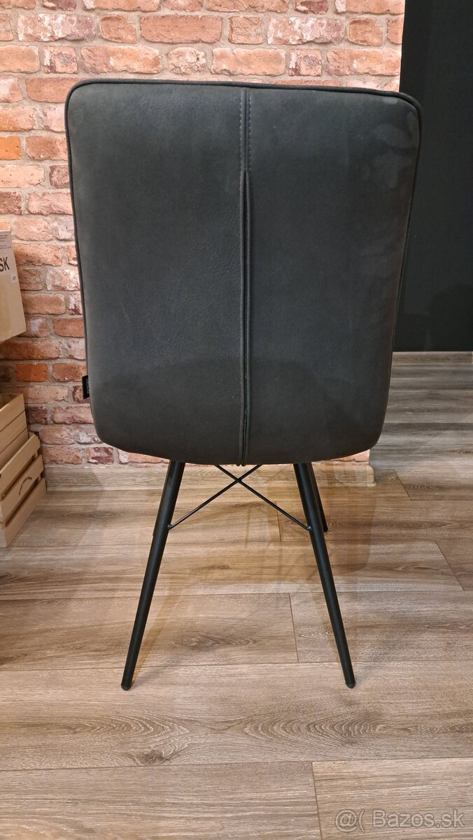 Sivá dizajnová stolička - 6