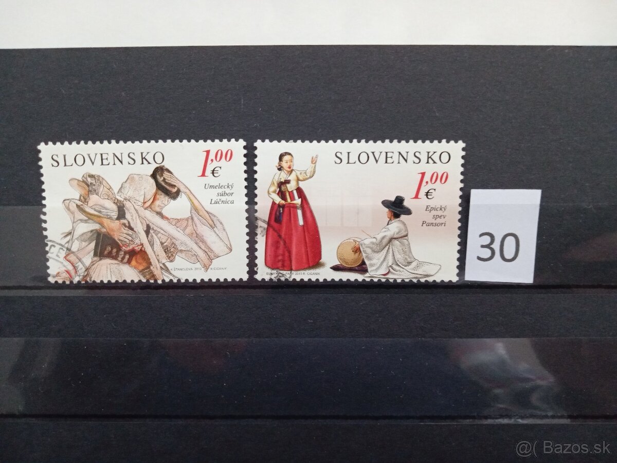 Poštové známky č.486 - SLOVENSKO - II. - 17 ks sérií - 6