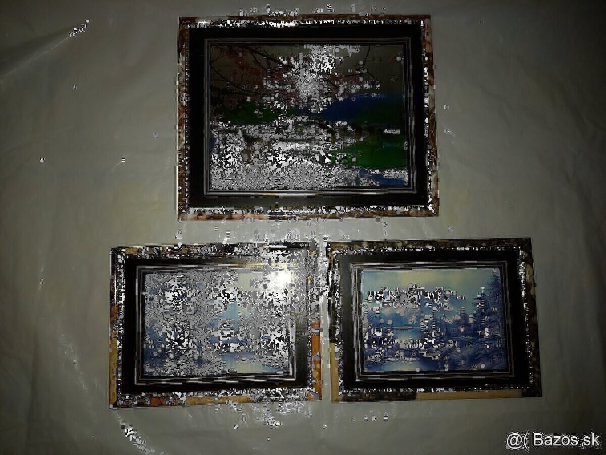 Retro obrazy, vešiak vintage - 6