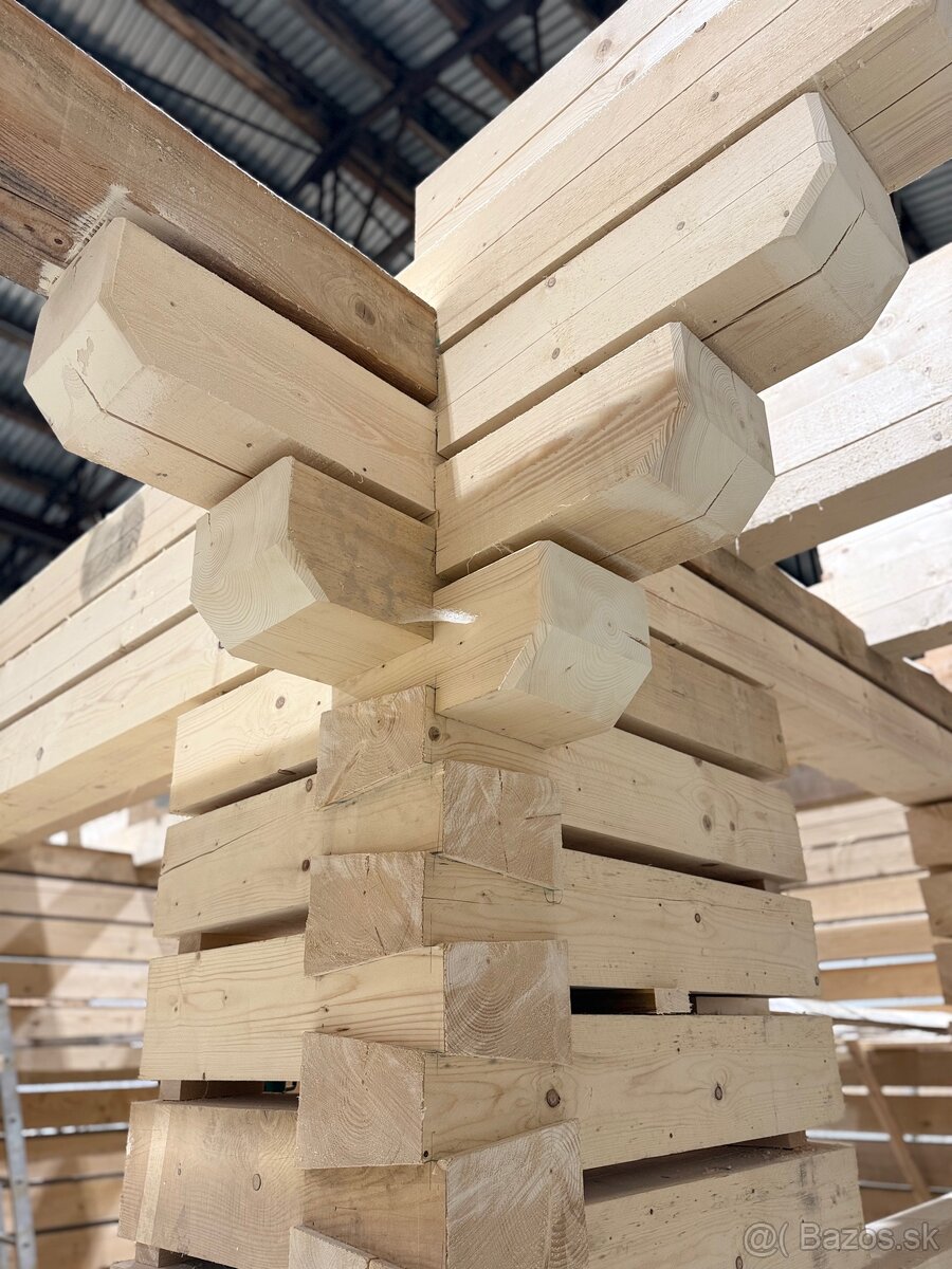 Predam skelet zrubovej drevenice - 6