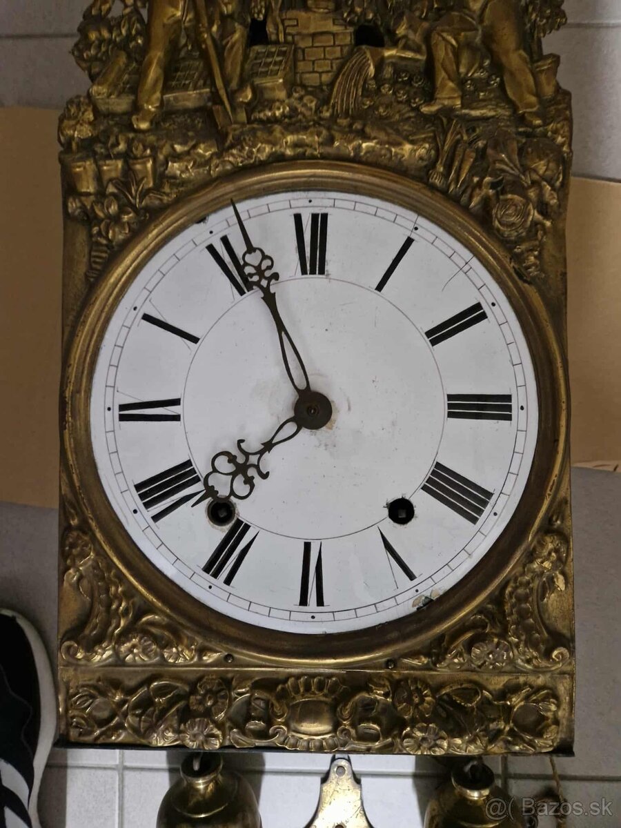 Comtoise nástenné hodiny starožitné - 6