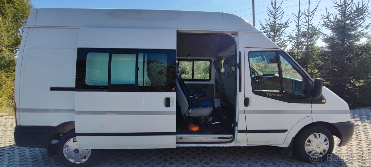 Ford Transit 300L 2,2 Tdci 6 miest, ťažné + NOVÁ STK - 6