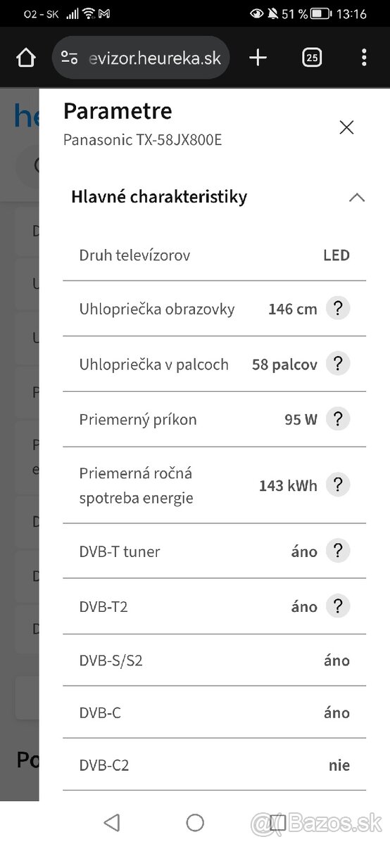 Panasonic 4K 58" - 6