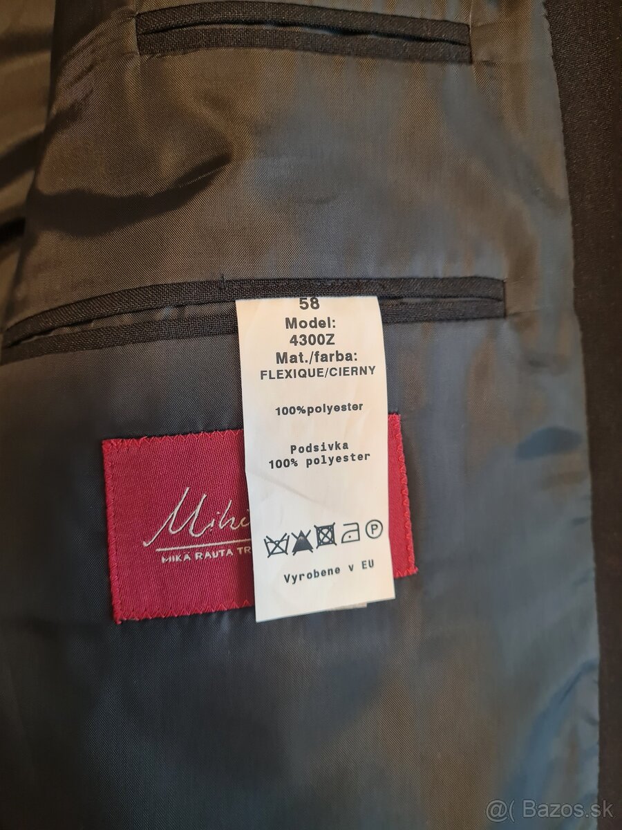 MIKÄ RAUTA sako čierne - úplne nové - veľkosť 58 - 6