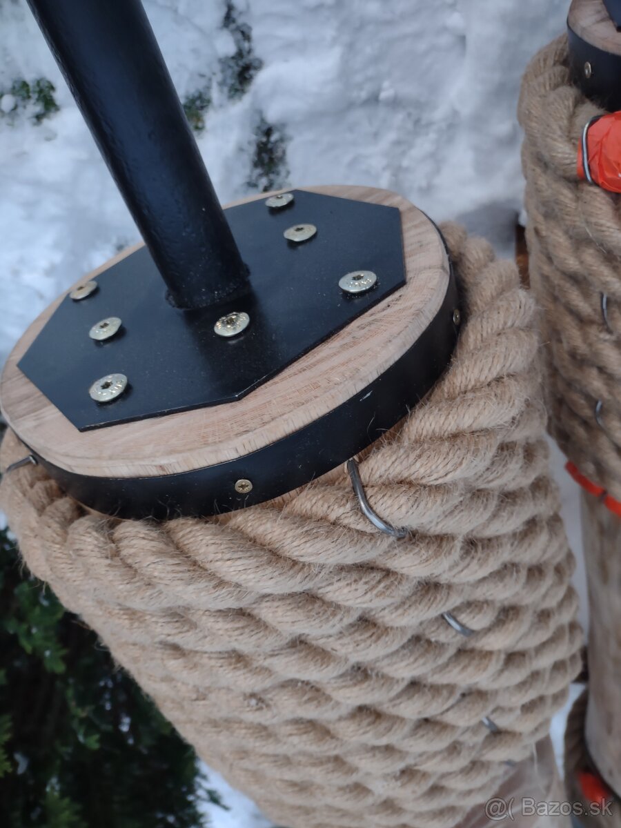 Drevený Dubový loglift, klada, činka....posledny ks - 6