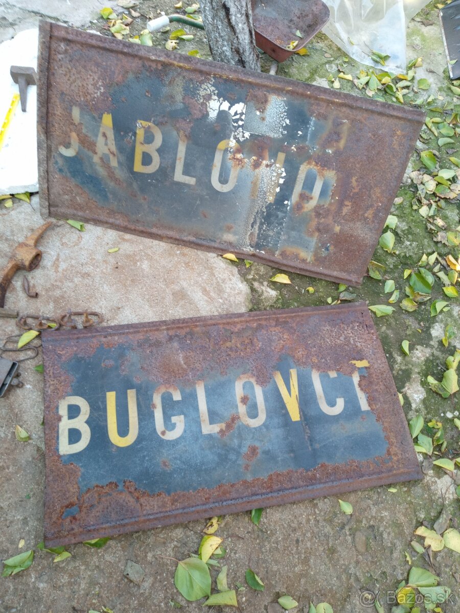 Staré tabuľky názvy obcí - 6