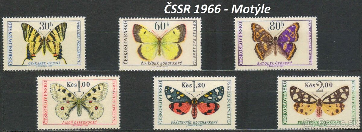 Poštové známky, filatelia: ČSR+ČSSR, slávne série A - 6