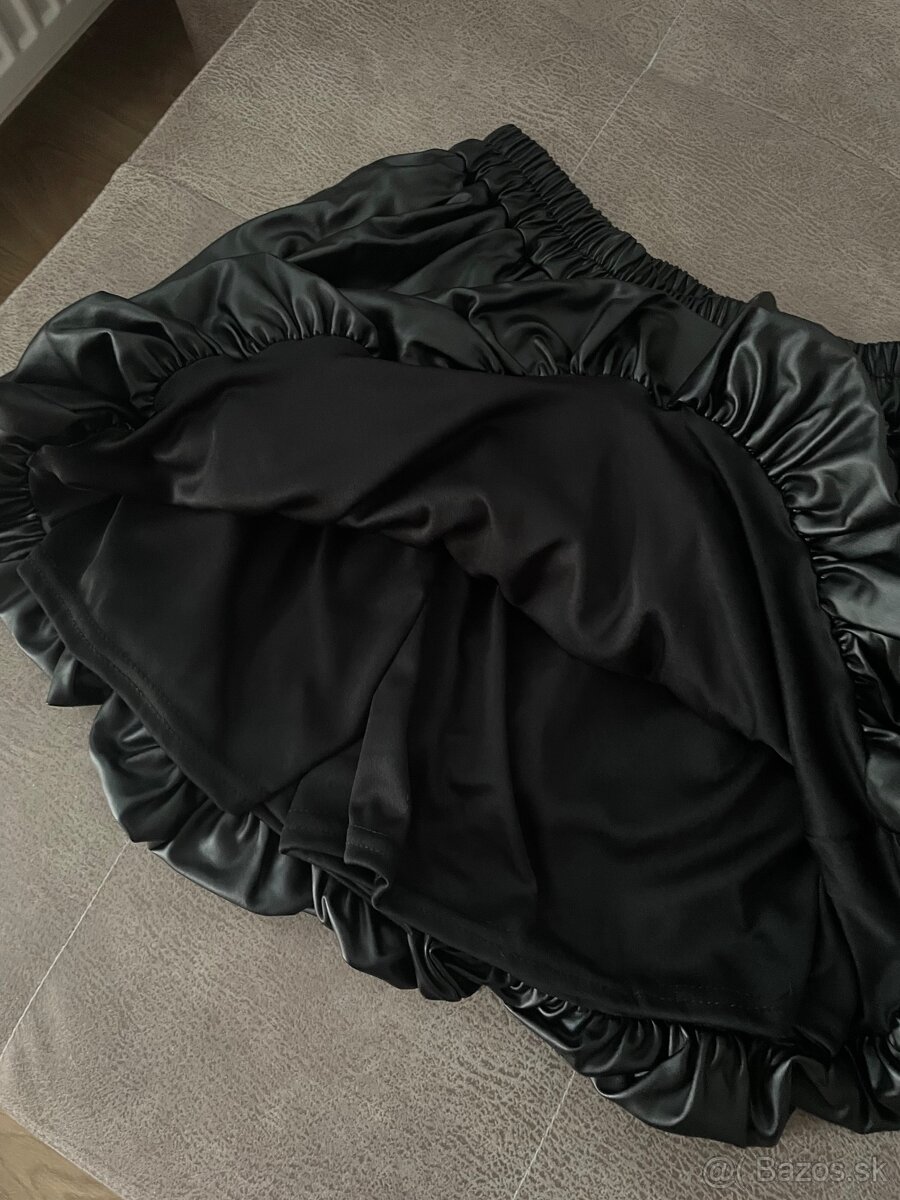 Skort čierna sukňa - 6