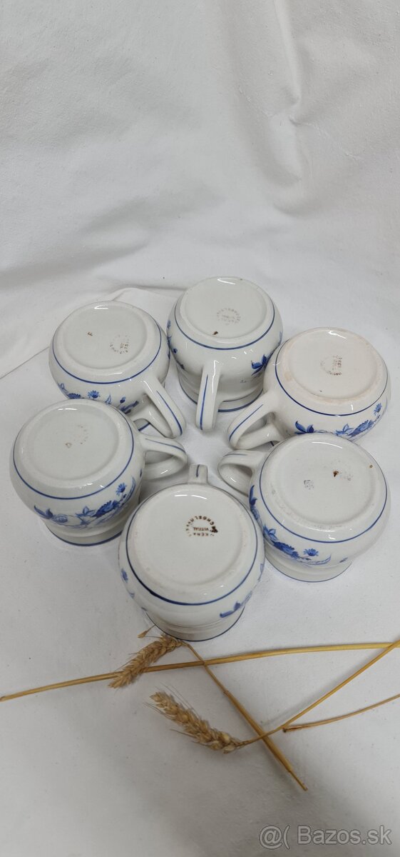 Šálky Kera Vitral Czechoslovakia - 6