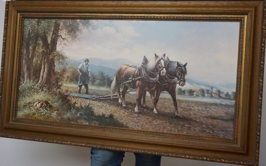 Obrazy-olejomalba,tisk zlacený rám atd.. - 6