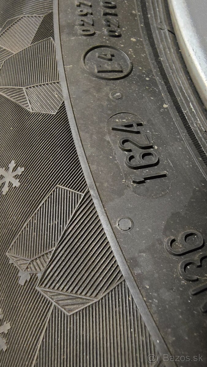 Predam elektrony WV group 5x112 R16 a zimne gumy - 6