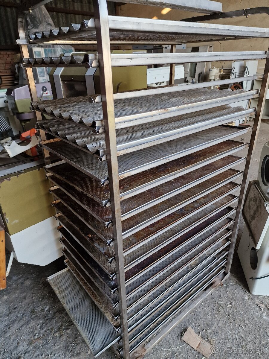 Pekárenské nerezové vozíky 58x98 cm - 6