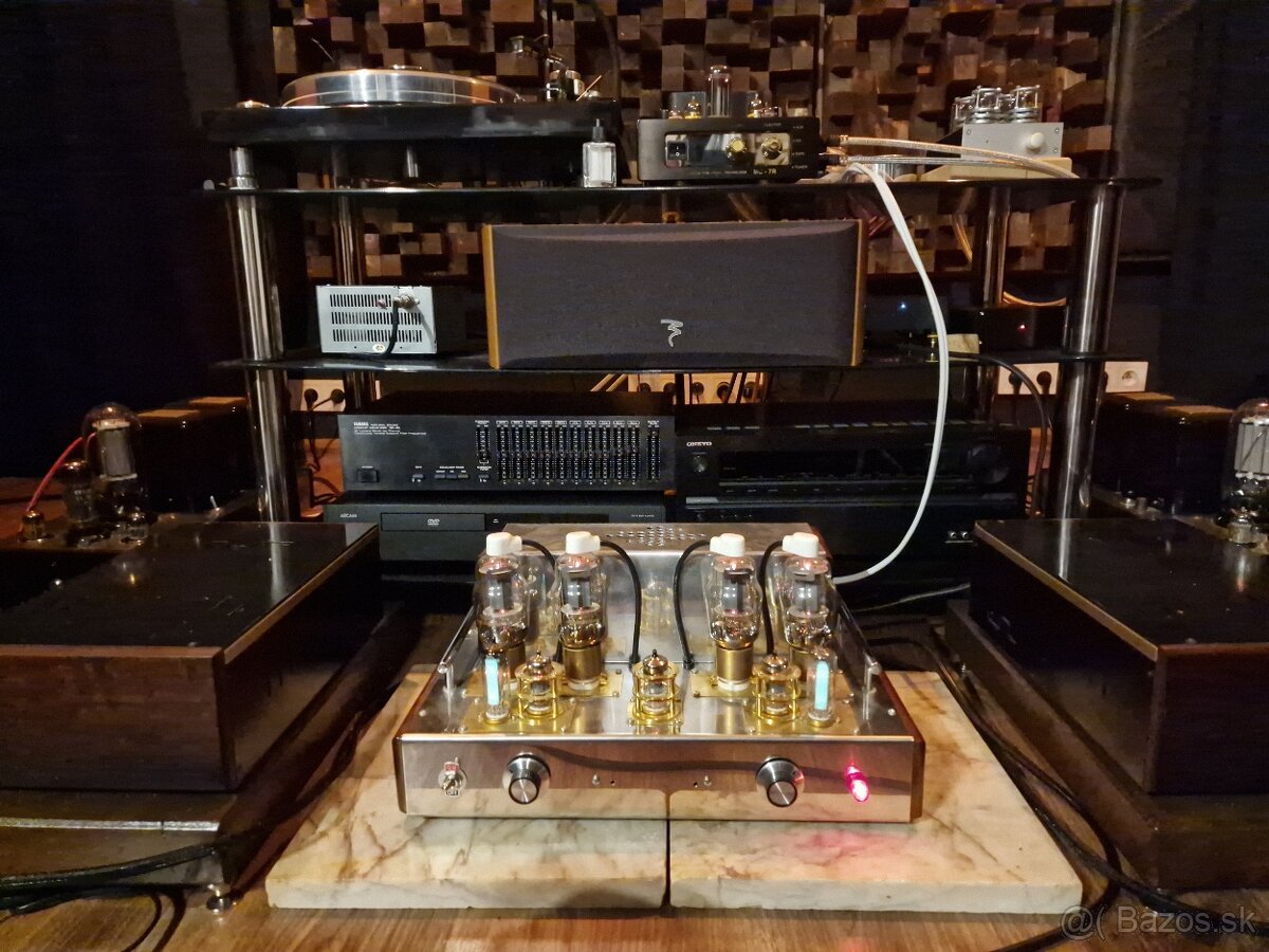 Elektrónkový zosilnovač 2x40W s 6bg6 - 6