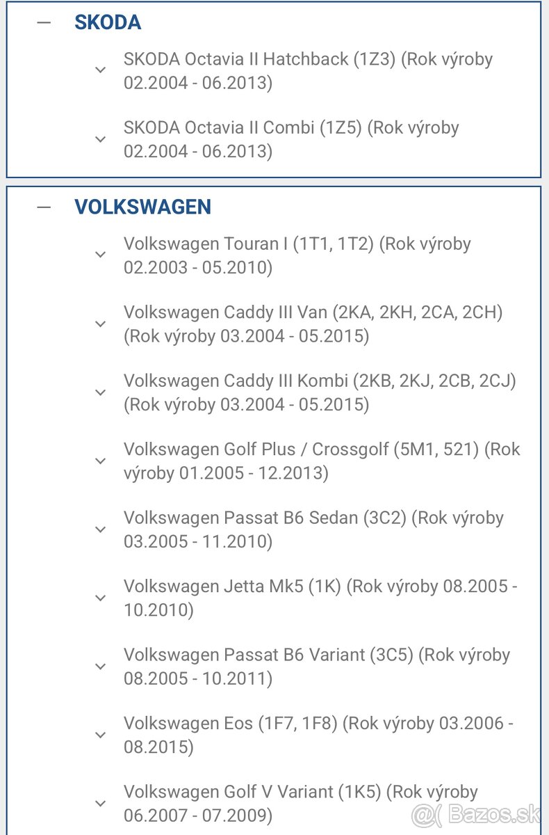 Servo riadenie 1K1423105C - 6