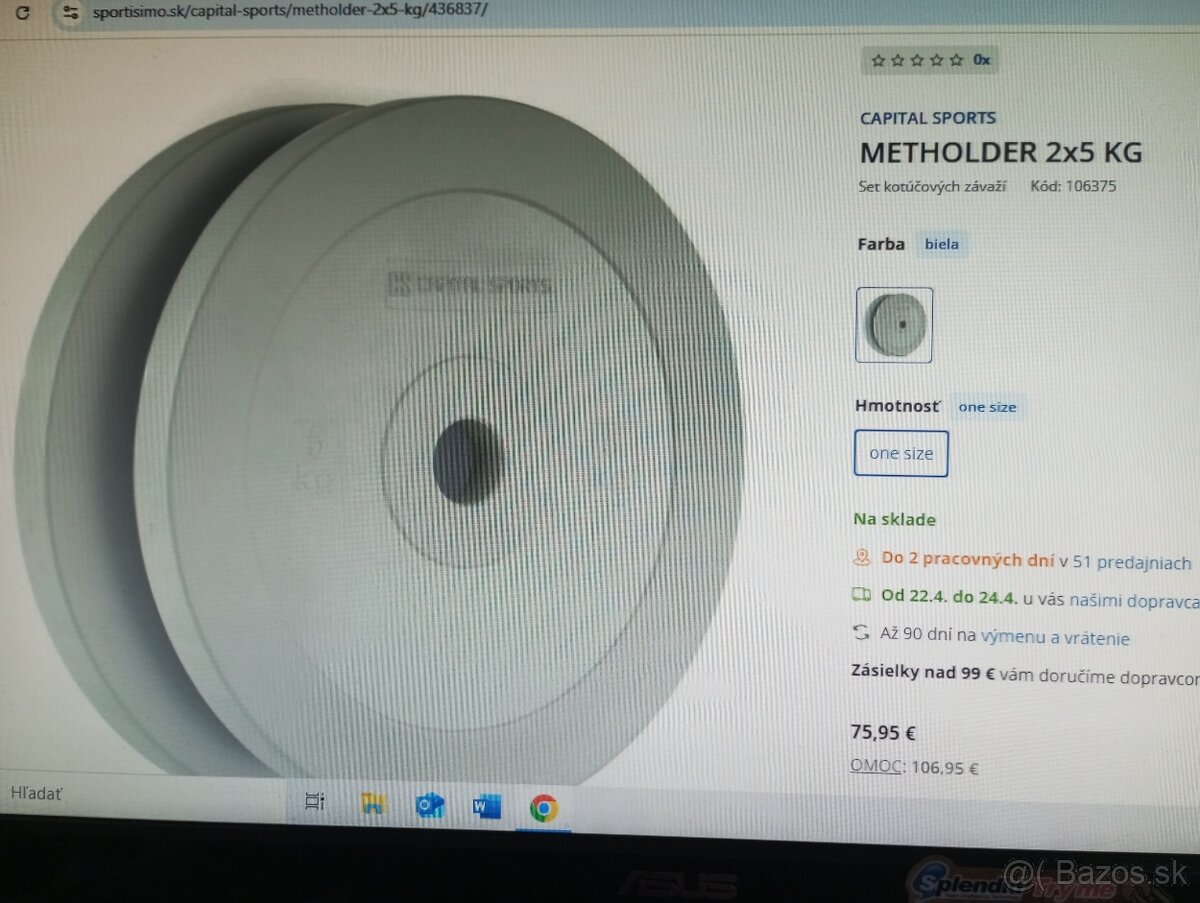 Olympíjska technická hliníková tyč 220cm/50mm- NOVÁza1/3ceny - 6