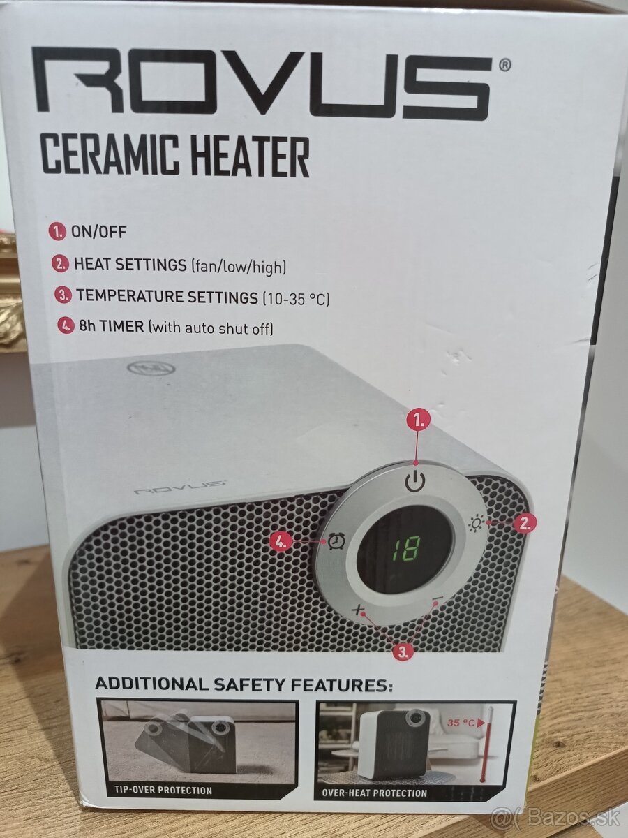 Keramický ohrievač ROVUS - 6
