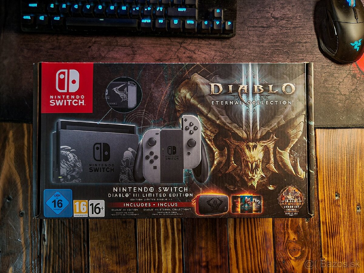 Nintendo Switch Diablo, 15 hier, extra Joy-cons - 6